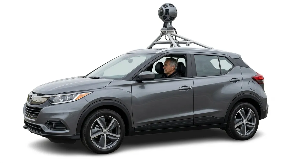 Professional driver at the wheel of a fleet vehicle